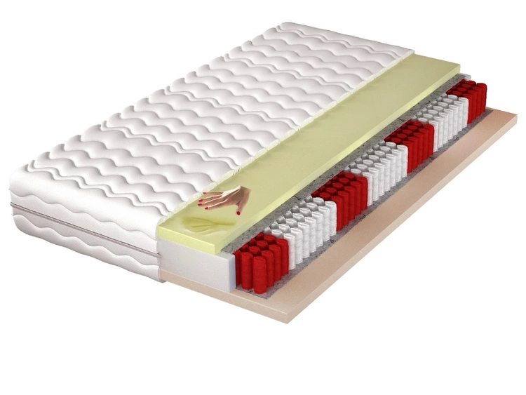 Taschenfederkernmatratze Multipocket mit hochflexiblem HR- und Visco-Schaum Avione 100x200