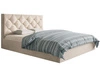 Polsterbett mit Bettkasten und Lattenrost 180x200 Salento Beige