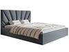 Polsterbett mit Bettkasten und Lattenrost 160x200 Orlo Dunkelgrau