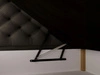 Boxspringbett mit Bettkasten 160x200 Bergamo Dunkelgrau