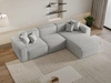 Ecksofa L-Form Rechts Arizona Hellgrau