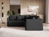Ecksofa L-Form mit Schlaffunktion und Bettkasten Ardi L Anthrazit