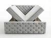 Boxspringbett mit Bettkasten 180x200 Montego Hellgrau