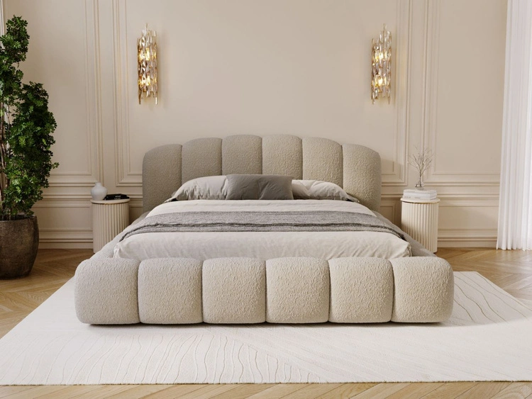 Polsterbett mit Stauraum und Lattenrost 180x200 Cloud Soft Beige