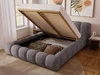 Polsterbett mit Bettkasten und Lattenrost 180x200 Doria Grau