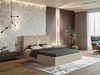 Polsterbett mit Bettkasten und Lattenrost 160x200 Loris Beige