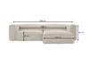 Ecksofa L-Form Rechts Moderne Cord Ecksofa Landi Grün