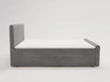 Boxspringbett mit Bettkasten 140x200 Lunaris Grau