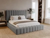 Polsterbett mit Bettkasten und Lattenrost 180x200 Rotto Grau