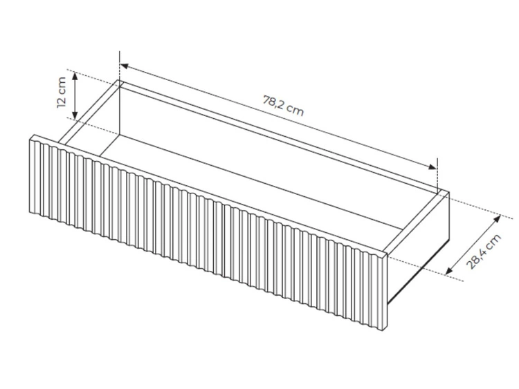 Kommode mit Türen und Schubladen 187 Gradimento Eiche Cremona