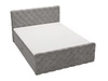 Boxspringbett mit Bettkasten 140x200 Lunaris Grau