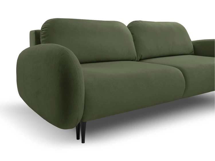 Schlafsofa mit Bettfunktion und Bettkasten Alta Grün