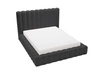 Polsterbett mit Bettkasten und Lattenrost 120x200 Rotto Schwarz