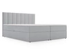 Boxspringbett mit Bettkasten 160x200 Mocca Grau