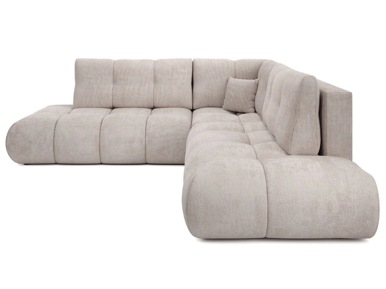 Ecksofa mit Schlaffunktion und Bettkasten Links Kair Beige