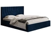 Polsterbett mit Bettkasten und Lattenrost 120x200 Corti Dunkelblau