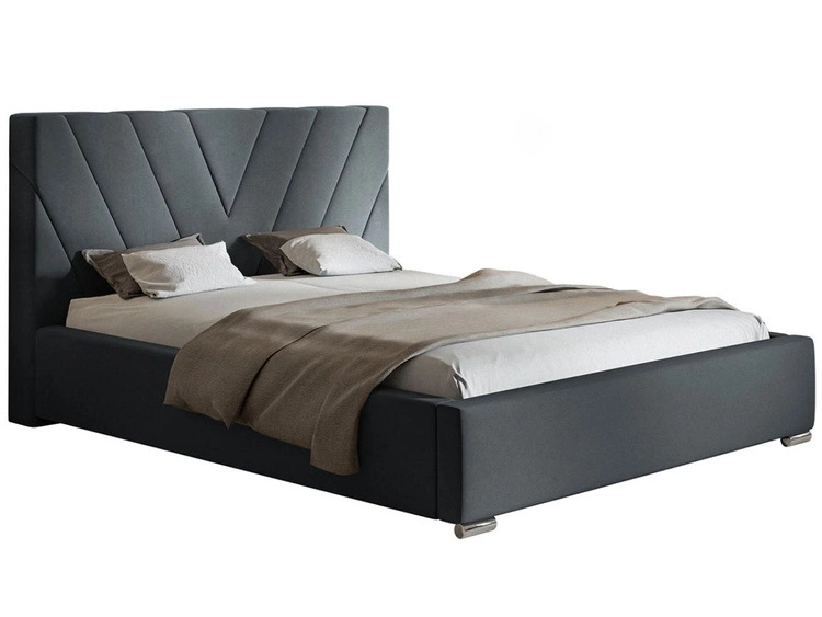 Polsterbett mit Bettkasten und Lattenrost 120x200 Tivoli Dunkelgrau