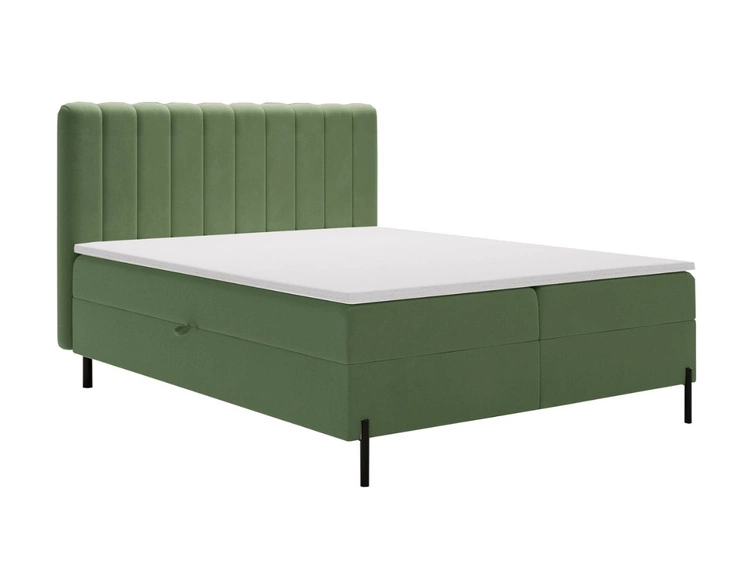 Boxspringbett mit Bettkasten 160x200 Primavera Grün