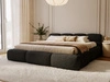 Polsterbett mit Bettkasten und Bettrost 140x200 Sweet Low Schwarz