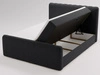 Boxspringbett mit Bettkasten 160x200 Osteno Schwarz