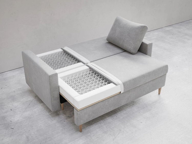 Schlafsofa mit Bettfunktion und Bettkasten Castelo Grün