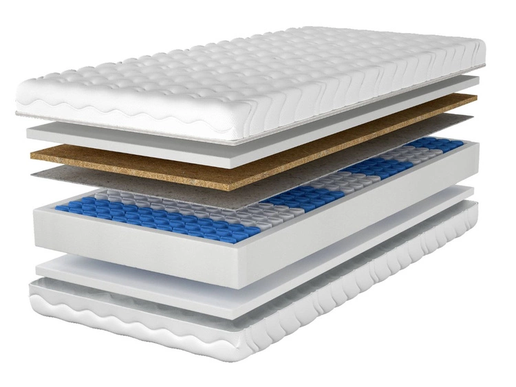 Taschenfederkernmatratze mit Kokosmatte und Polyurethanschaum Dormitorio 200x200