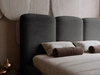 Polsterbett mit Bettkasten und Lattenrost 160x200 Bubble Schwarz