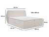 Boxspringbett mit Bettkasten 180x200 Bogota Schwarz