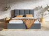 Polsterbett mit Bettkasten und Lattenrost 180x200 Malo Dunkelgrau