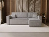 Modernes Ecksofa mit Schlaffunktion und Stauraum Prato L  Grau