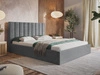 Polsterbett mit Bettkasten und Lattenrost 120x200 Sesto Grau
