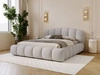 Polsterbett mit Stauraum und Lattenrost 180x200 Cloud Soft Grau