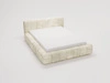 Polsterbett mit Bettkasten und Lattenrost 160x200 Ibiza Creme