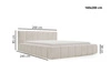 Polsterbett mit Bettkasten und Lattenrost 160x200 Orio Braun