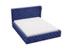 Polsterbett mit Bettkasten und Lattenrost 160x200 Kingston Dunkelblau