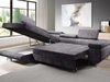 Ecksofa L-Form Links mit Schlaffunktion und Bettkasten Solam L Gelb