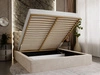 Polsterbett mit Bettkasten und Lattenrost 180x200 Apollo Beige