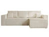 Ecksofa L-Form mit Schlaffunktion und Bettkasten Prato XL Beige 