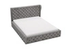 Polsterbett mit Bettkasten und Lattenrost 120x200 Kingston Grau