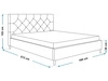 Polsterbett mit Lattenrost 180x200 Tril Beige