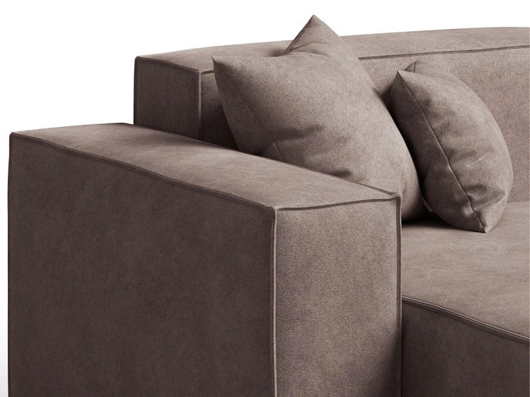 Ecksofa L-Form Links Arizona Braun