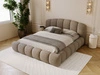 Polsterbett mit Stauraum und Lattenrost 160x200 Cloud Soft Braun