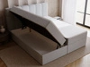 Boxspringbett mit Bettkasten 200x200 Maison Grau