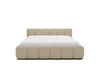 Polsterbett ohne Bettkasten mit Lattenrost 120x200 Cloud Low aus Bouclé-Stoff Dunkelbeige