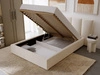 Polsterbett mit Bettkasten und Lattenrost 140x200 Lizbona Beige