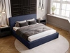 Polsterbett mit Bettkasten und Lattenrost 140x200 Monaco Blau