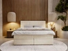 Boxspringbett mit Bettkasten 200x200 Marbella Beige