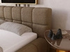 Polsterbett mit Bettkasten und Lattenrost 140x200 Alicante Boucle Braun