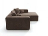 Ecksofa L Rechts Vellaro Braun