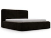 Polsterbett mit Bettkasten und Lattenrost 120x200 Amaro Schwarz